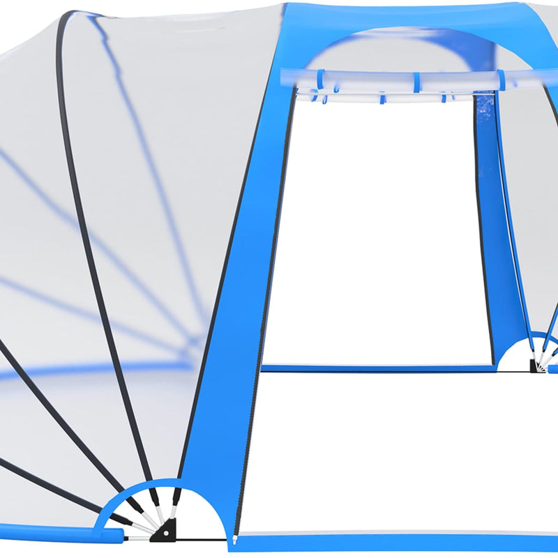 vidaXL ovális medencekupola 530 x 410 x 210 cm