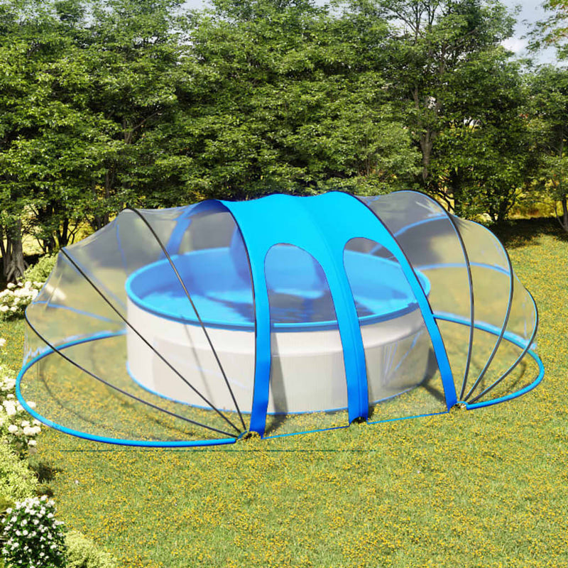 vidaXL ovális medencekupola 620 x 410 x 210 cm