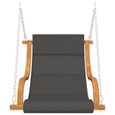 vidaXL tömör hajlított fa hintaszék nélkül hintakeret párnával