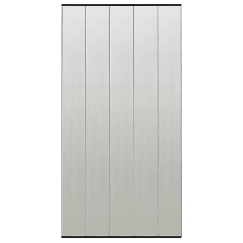 vidaXL fekete poliészter szúnyogháló ajtóra hálós függönnyel 100x220cm