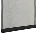 vidaXL fekete szúnyogháló ajtóra 5 részes hálós függönnyel 120x240 cm