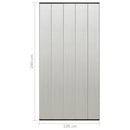 vidaXL fekete szúnyogháló ajtóra 5 részes hálós függönnyel 120x240 cm