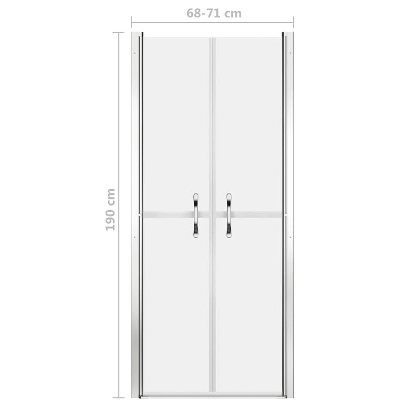 vidaXL matt ESG zuhanyajtó 71 x 190 cm