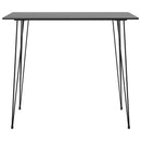 vidaXL 5 részes fekete bárszett