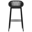 vidaXL 5 részes fekete bárszett