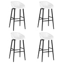 vidaXL 5 részes fekete és fehér bárszett