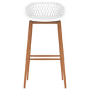 vidaXL 5 részes fekete és fehér bárszett