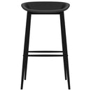 vidaXL 5 részes fekete bárszett