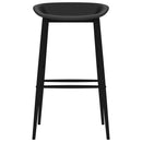 vidaXL 7 részes fekete bárszett