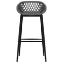 vidaXL 5 részes fehér és szürke bárszett