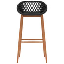 vidaXL 5 részes fehér és fekete bárszett