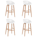 vidaXL 5 részes fehér bárszett