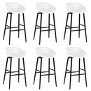 vidaXL 7 részes fehér bárszett