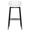 vidaXL 7 részes fehér bárszett