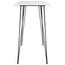 vidaXL 7 részes fehér és szürke bárszett