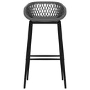 vidaXL 7 részes fehér és szürke bárszett