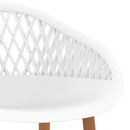 vidaXL 7 részes fehér bárszett