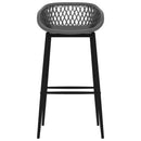 vidaXL 5 részes fehér és szürke bárszett