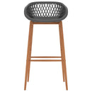 vidaXL 5 részes fehér és szürke bárszett