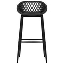 vidaXL 7 részes fehér és fekete bárszett