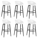 vidaXL 7 részes fehér bárszett