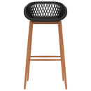 vidaXL 7 részes fehér és fekete bárszett