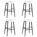 vidaXL 5 részes fekete és fehér bárszett