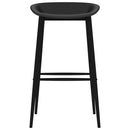 vidaXL 7 részes fekete bárszett