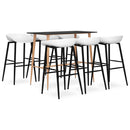 vidaXL 7 részes fekete és fehér bárszett