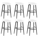 vidaXL 7 részes fekete és fehér bárszett