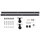 vidaXL tömör fenyőfa tolóajtó fémszerelék szettel 90 x 210 cm