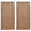 vidaXL 2 db barna bambusz redőny 150 x 220 cm