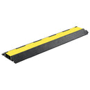 vidaXL 2 db kétcsatornás gumi kábeltaposó 101,5 cm
