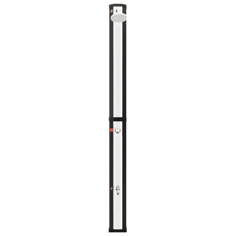 vidaXL kültéri szolárzuhany zuhanyfejjel és csappal 35 L