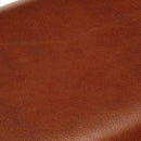 vidaXL barna valódi bőr és tömör mangófa tornapad 58 cm