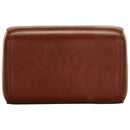 vidaXL barna valódi bőr és tömör mangófa tornapad 38 cm