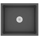 vidaXL fekete kézzel készült rozsdamentes acél mosogató