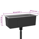 vidaXL kézzel készült rozsdamentes acél mosogató