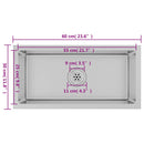 vidaXL kézzel készült rozsdamentes acél mosogató