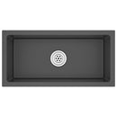 vidaXL fekete kézzel készült rozsdamentes acél mosogató