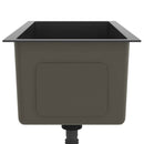 vidaXL fekete kézzel készült rozsdamentes acél mosogató