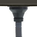 vidaXL fekete kézzel készült rozsdamentes acél mosogató