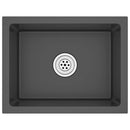 vidaXL fekete kézzel készült rozsdamentes acél mosogató