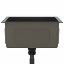 vidaXL fekete kézzel készült rozsdamentes acél mosogató