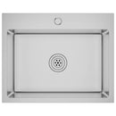 vidaXL kézzel készült rozsdamentes acél mosogató