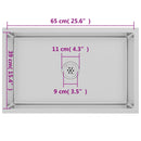 vidaXL kézzel készült rozsdamentes acél mosogató