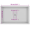 vidaXL kézzel készült rozsdamentes acél mosogató