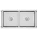 vidaXL kézzel készült rozsdamentes acél mosogató