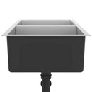 vidaXL kézzel készült rozsdamentes acél mosogató