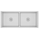 vidaXL kézzel készült rozsdamentes acél mosogató